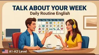 How to Describe Your Week in English 🗓️ | Real English Conversation (A1-A2 Level)