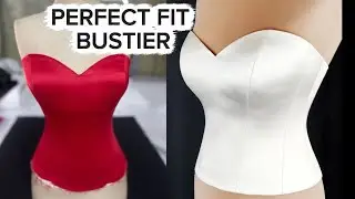 How to Draft a Perfect Bustier Pattern | Step-by-Step for Beginners