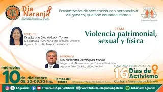 10/12/25 | 16 días de Activismo | Violencia Patrimonial, Sexual y física