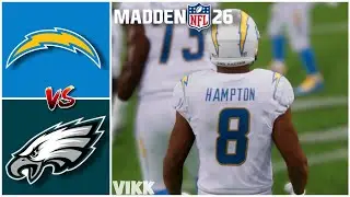 Chargers vs Eagles Simulation (Madden 26 Rosters)
