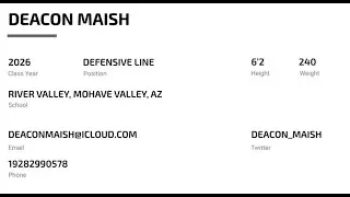 Deacon Maish (2026, Defensive Line)