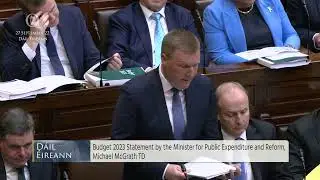 Minister Michael McGrath- speech from 27 Sep 2022