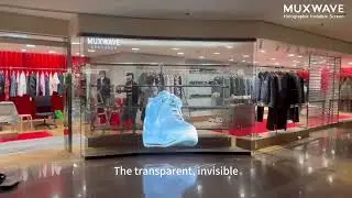 Muxwave's invisible transparent led screen installed in HongKong KENZO Store