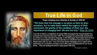 True Life in God India Prayer Meeting - Jan 11, 2026 (every Sat & Sun at 3:30PM IST/ 11AM GMT)
