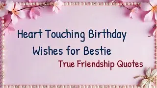 🥰 Heart Touching Birthday Wishes for Bestie | Special Friendship Quotes 💌