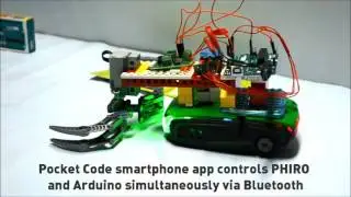 Phiro Arduino powered robotic arm