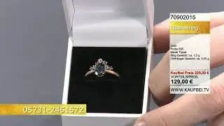 KaufBei.TV Schmuck Damenring mit blauen Topas 70902015