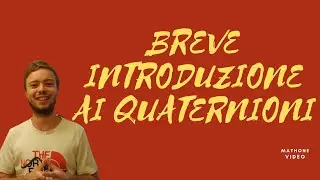 Quaternioni : definizione e prime proprietà