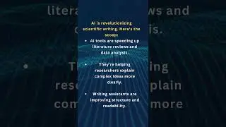 AI in Scientific Writing: Speed, Clarity, and Human Expertise Combined!