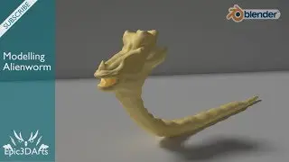 Alienworm Timelapse : Sculpting / Modelling ( Blender )
