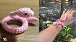 How To Crochet Snake 🐍| Snake Amigurumi | Móc Con Rắn #tutorial #crochet #snake