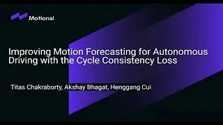 Improving Motion Forecasting for Autonomous Driving with the Cycle Consistency Loss