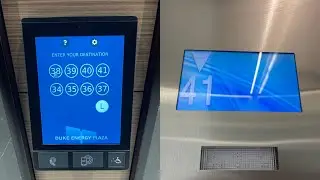 INSANE & BRAND NEW 1400 FPM TKE High Rise Elevators at Duke Energy Plaza in Charlotte, NC