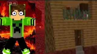 I built a 3-story house in Minecraft Hell. 