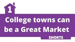 College towns can be a Great Market #shorts