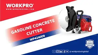 WORKPRO Gasoline Concrete Cutter | Heavy-Duty Performance for Precision Cutting