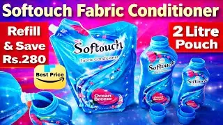 Refill Fabric Conditioner | Softouch Fabric Conditioner 2 Litre Pouch | Soft Touch Ocean Breeze 