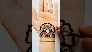 Simple Easy Beautiful Front hand Arabic Mehndi Design😍&hearts;️ #mehndi #shorts #ytshort #mehndi #viral