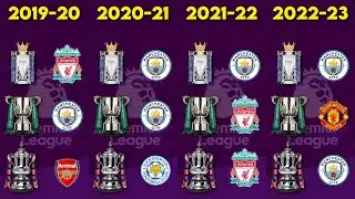 List of English football champions, winner list FA cup and winner list EFL Cup ( 1993 - 2023 )