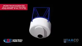 3D-200 Gallon Tamco&reg; Cone Bottom Tank -2