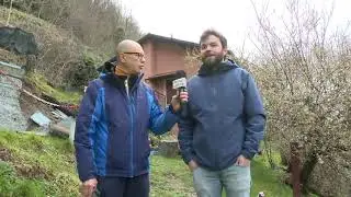 Frana a Crocefieschi, sulla scuola un masso di oltre 40 tonnellate