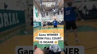 Game winner from full court is crazy work 🤯