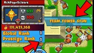 Playing the #1 PLAYER IN THE GAME! Team Tower Stun is BROKEN! BTD Battles