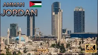 Aerial View of Amman I 4K I Capital of Jordan I Jordan Vlogs I Travel Guide of Jordan