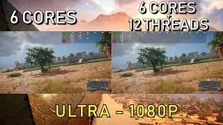 Assassin's Creed Origins: 6 Cores Vs 6 Cores 12 Threads