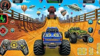 Monster Truck Mega Ramp Car Game 🚚🔥 | BeamNG Crazy Car Crashes & Fun Racing | Android Gameplay