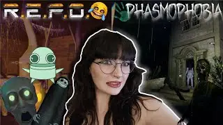 Scary ghost games and scavenger hunt hide and seek | PHASMOPHOBIA x R.E.P.O VOD #23