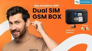 Micro hidden Bluetooth earpiece / Bluetooth spy earpiece wireless and invisible with Dual SIM Box