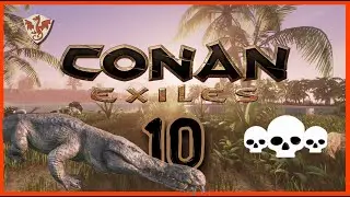 CONAN EXILES | Día 10 | Jefe cocodrilo 💀​💀​💀​
