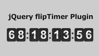 Flip Clock-Style jQuery Countdown & Count Up Timer Plugin - flipTimer