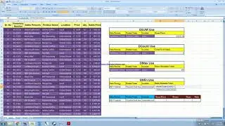To Compress Large Data Using DSUM, DCount, DMax, DMin in Excel