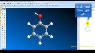 Chem3D tutorial 1 Building a Phenol model
