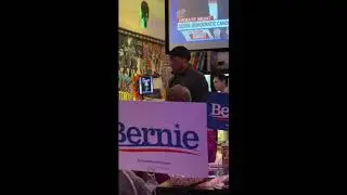 Larry Hamm Speech Subculture at Bernie Sanders Debate Watch Party