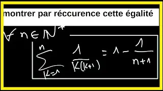comment démontrer par récurrence