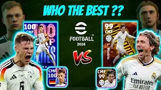 KIMMICH vs MODRIC - WHO THE BEST ORCHESTRATOR ??? || EFOOTBALL 2024 MOBILE