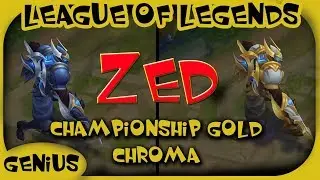 League of Legends - Championship Zed Chroma Gold