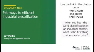 Pathways to Efficient Industrial Electrification