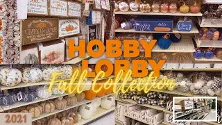 HOBBY LOBBY FALL DECOR 2021 WALKTHROUGH 🍂+ CHRISTMAS 🎄SNEAK PEEK | *Come With Me*