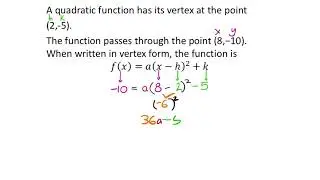 The Vertex of my Quad?  #math #quadratic