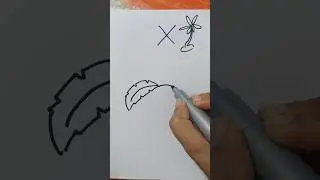 How To Draw Palm Tree Step by Step #shorts #shortsfeed