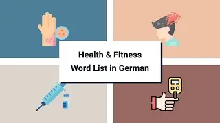 Health & Fitness Vocabulary in German [92 words in 10 mins]