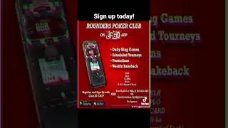 Poker club &ldquo;Rounders&rdquo; on the LFGO app. Text 765-863-4467 to get approved today!