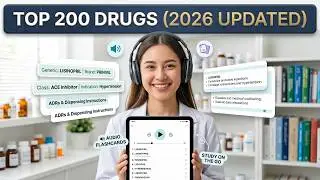 Master the Top 200 Drugs for 2026 | Narrated Flashcards + Dispense Instructions
