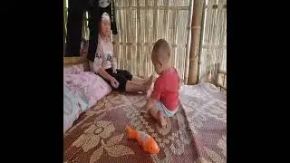 A Single Mother Managing a Headache During a Forest Routine with a Good Guy