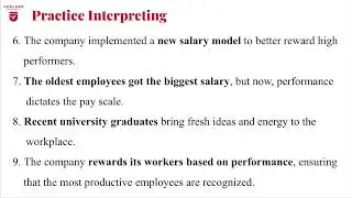 Unit 5: Performance and Rewards: Practice Interpreting Sentences that Include Key Vocabulary