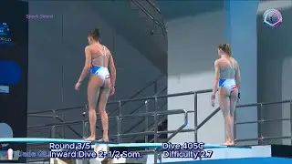 The Beautiful Gillet Sisters: Perfect Synchronized Diving 🇫🇷 | Jade & Na&iuml;s Gillet | Women's Diving